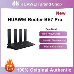 Huawei BE7 Pro Wireless Router WiFi 7 6500Mbps Signal Repeater Dual 2.5GE Network Ports Amplifier For Home Office Support Mesh