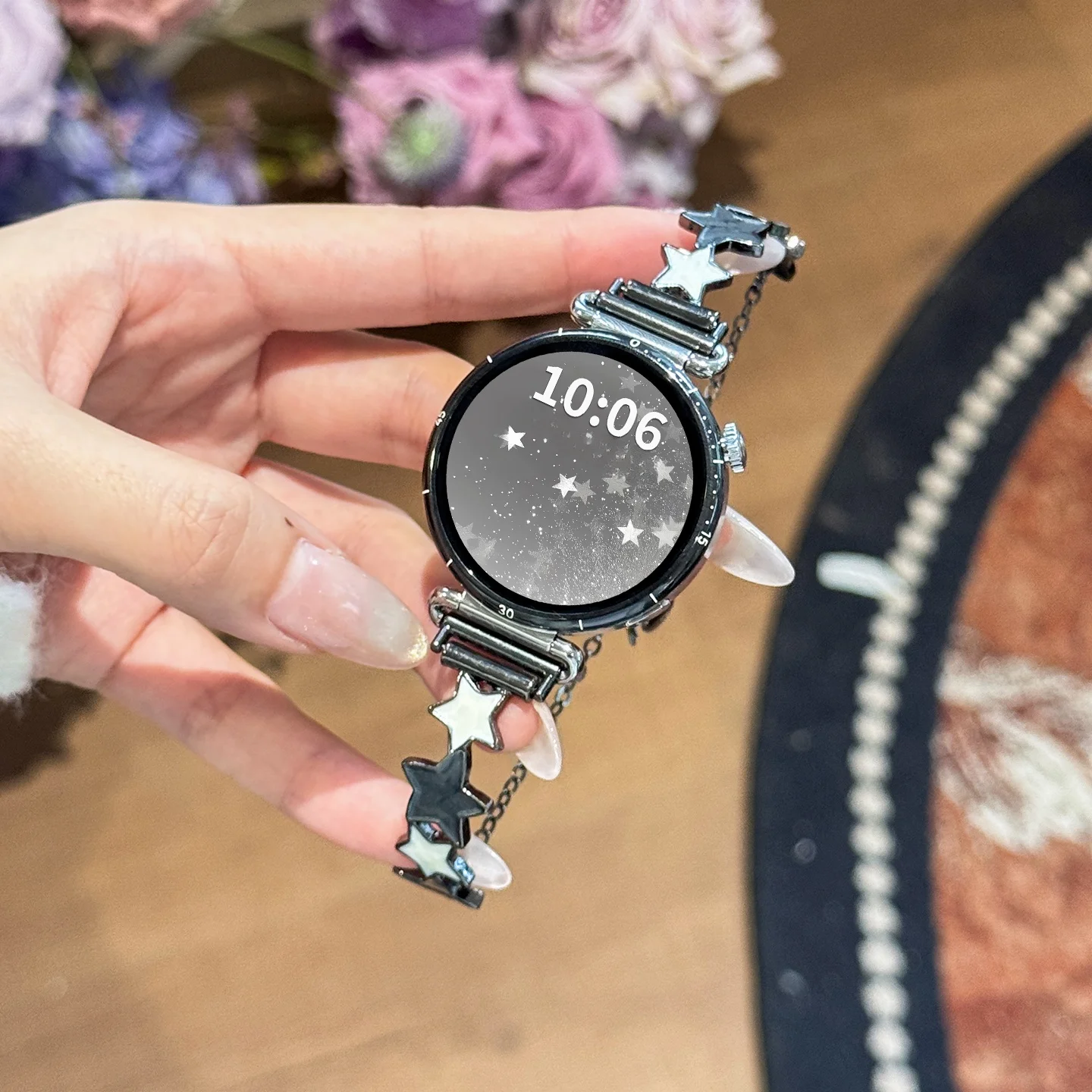 

Металлическая звезда подходит для модных ремешков для часов 22 мм/20 мм/18 мм для Huawei GT5/GT5 Pro/GT4/GT2/3/4