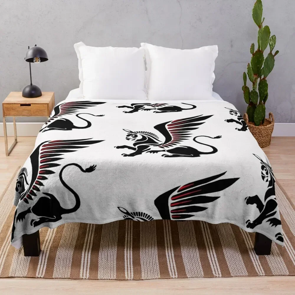 

Homa, Persian Griffin Throw Blanket Moving Picnic Bed Fashionable Blankets