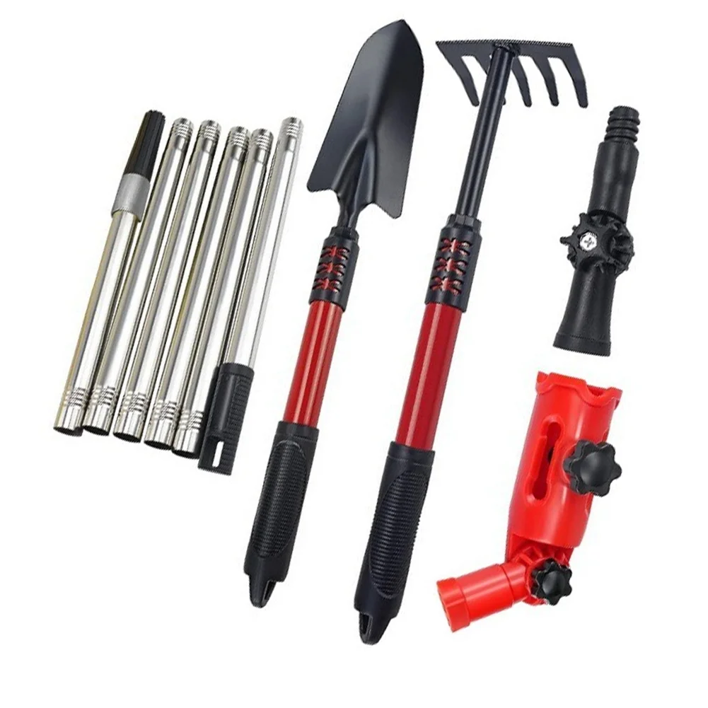 

Roof Gutter Cleaning Tool Multi-angle Extension Pole Kit For Ground Roof Garden Yard Leaves Removing Tool Set Home Hardware