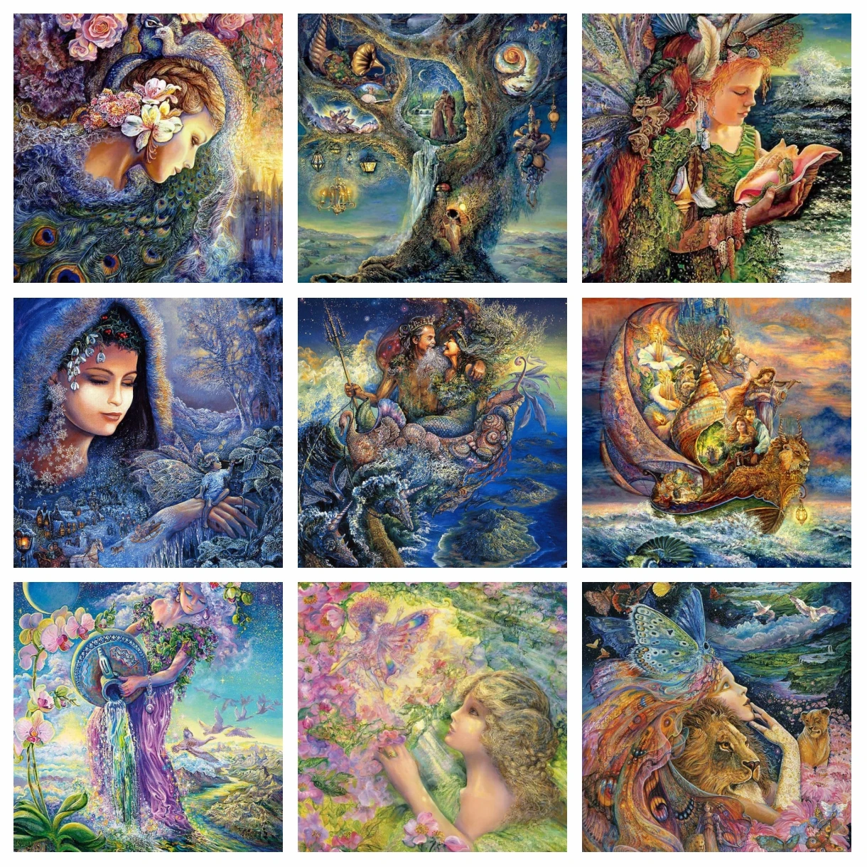 Full Drill Josephine-Wall Diamond Rhinestones Painting Fantasy Surreal Artwork Cross Stitch Embroidery Picture Mosaic Home Decor