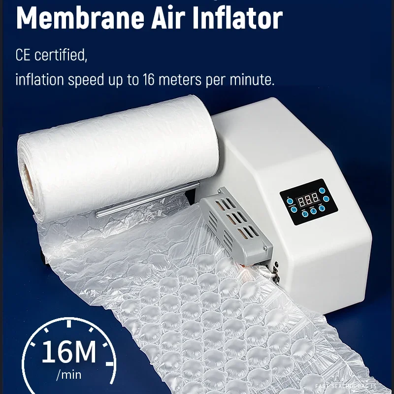 Multifunctional Air Cushion Machine 16m/min Fast Inflation for Bubble Film Column Film & Air Pillow Cushion Inflator