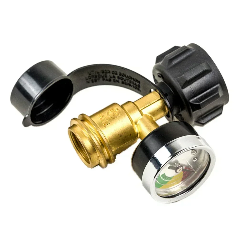 

Конвертер баллона с пропаном Адаптер манометра пропану Строительство из твердой латуни Устойчивый к атмосферным воздействиям дизайн для баллонов с пропаном 5-100 фунтов