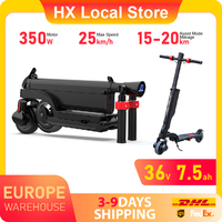 HX 7.5AH Electric E Scooter 350W 25KM/H Foldable Electric Kick Scooter Scooters 5.5 Inch APP Smart Escooter for Adults