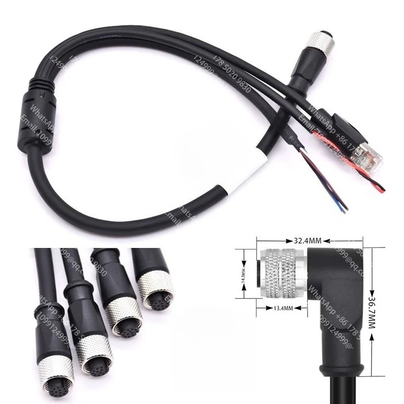 1-ペアの-3-m12medium70medium360-高柔軟性電力グリッド-ケーブル-dc-オスおよびメス-xt60-防水工業グレード配線ハーネス