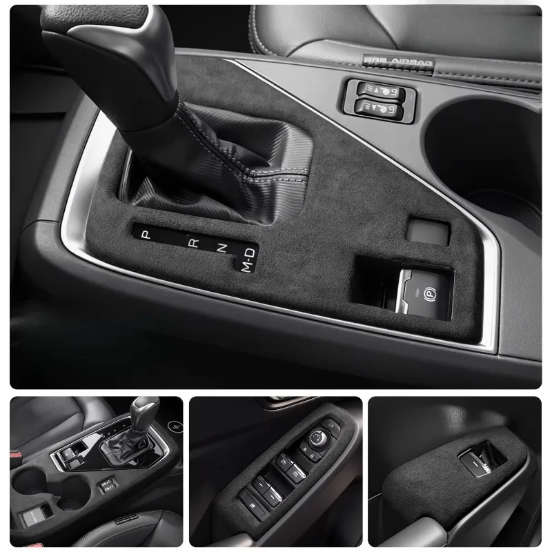 

Для Subaru Crosstrek 2026: Декоративная накладка из замши ABS, защитная рамка для стеклоподъемников, панель центральной консоли, накладка на рычаг переключения передач