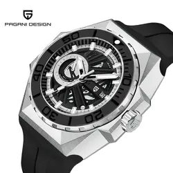 PAGANI DESIGN New Skeleton Men's Mechanical Watch MIYOTA 8217 Movement Luxury Automatic Watch Men's 100M Waterproof Reloj Hombre