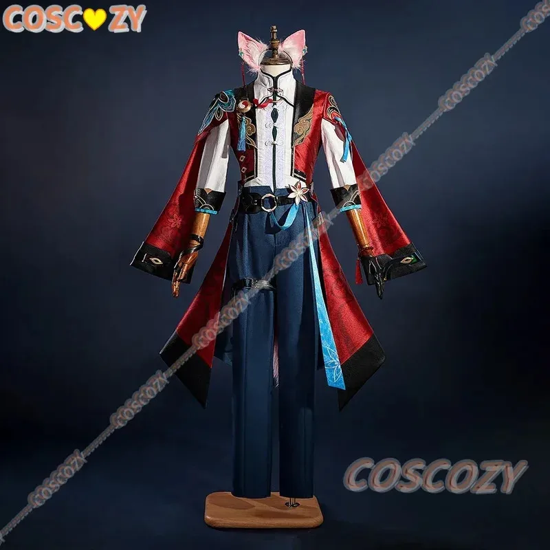 qq681Jiaoqiu Gioco Honkai Star Rail Jiaoqiu Costume Cosplay Coda Parrucca Gioco di ruolo Festa di Carnevale Comic Con Animazione Prop Su