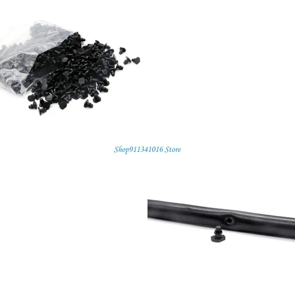 

100Pcs Garden Hose Plug End Water Seal 4/7 Hose End Connectors Irrigation Plug Garden Barbed Irrigating Fittings