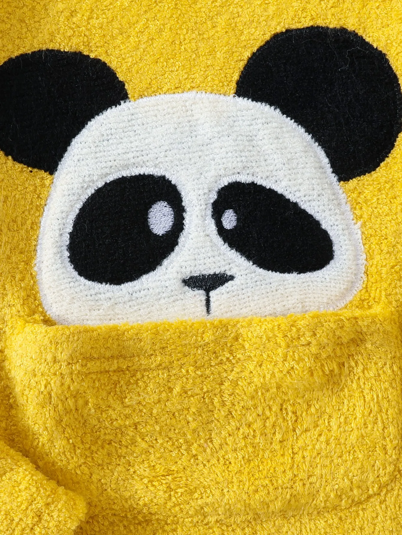 طقم بنطال كاجوال بأكمام طويلة ونمط الباندا اللطيف للأولاد #4