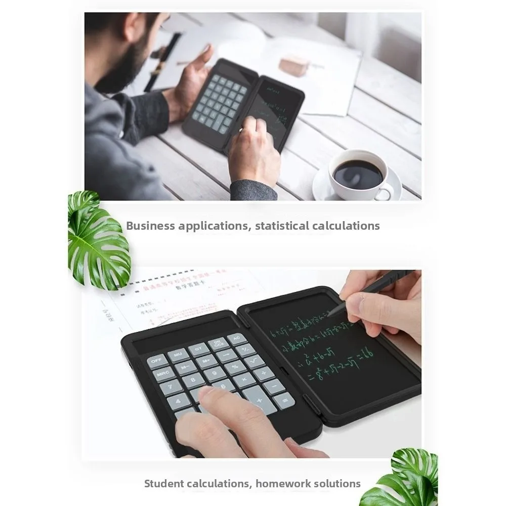 2in1 Scientific Calculator Large Screen Display Foldable Function Calculators with Tablet Rechargeable Multifunctional