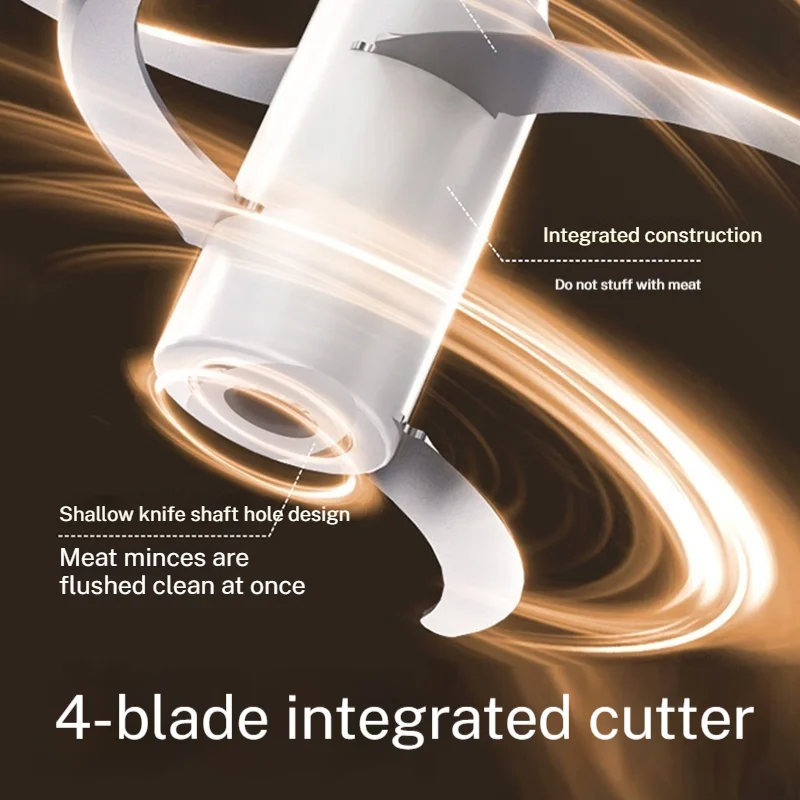 ميديا MJ-JC105 مفرمة لحم كهربائية سعة 1.8 لتر، كسارة طعام، قطاعة خضروات متعددة الوظائف، مفرمة ومفرمة #4