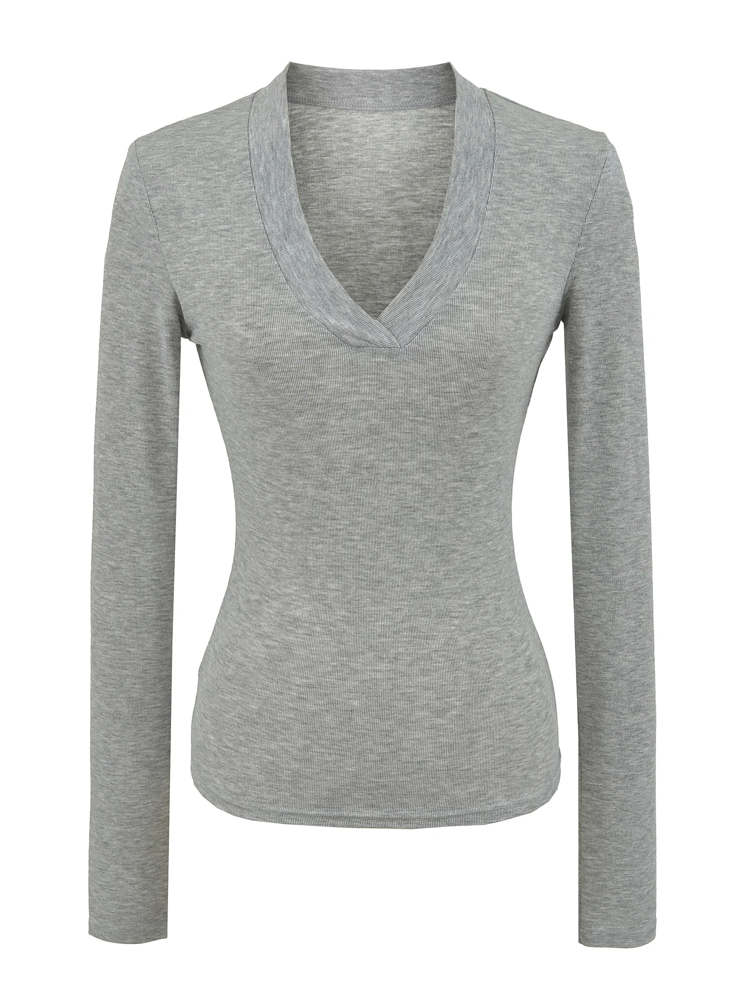 مثير سليم صالح طويل Sve V-Ne تي شيرت الأمريكية الساخنة فتاة Sle المرأة Faion رداء علوي غير رسمي الخصر مقصوص قاعدة irt #3