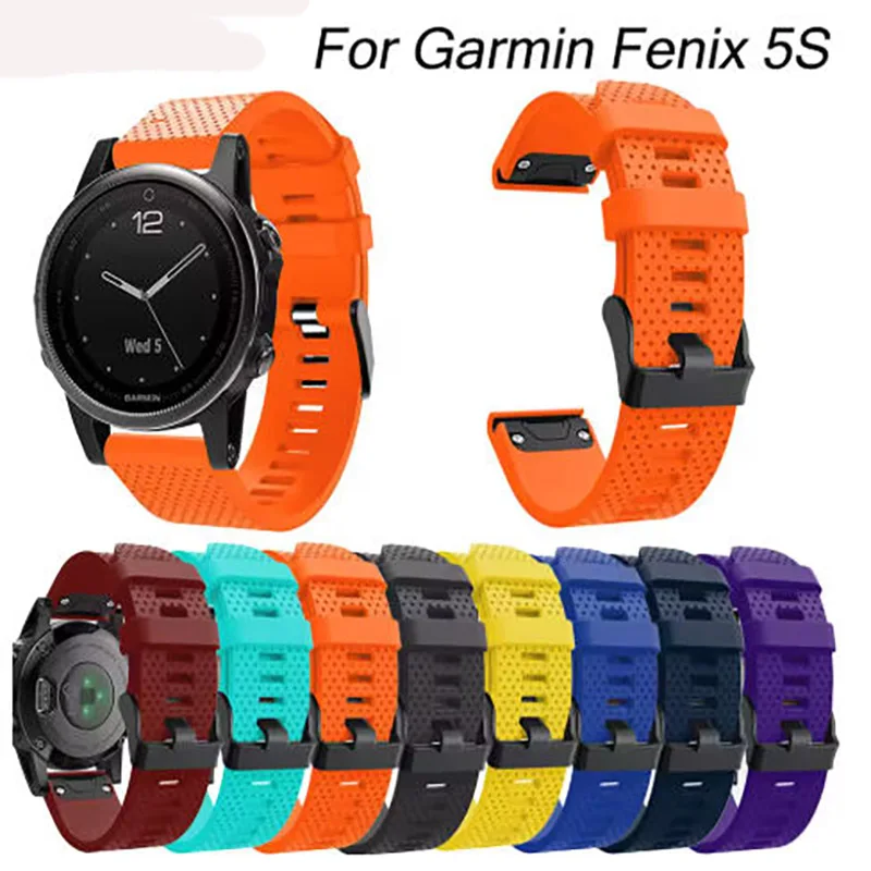 

20MM Silicone Replacement Watchband for Garmin Fenix 5/5x Smart Sport Watch Strap Easy fit Quick Release fenix 5/5x Wrist Belt