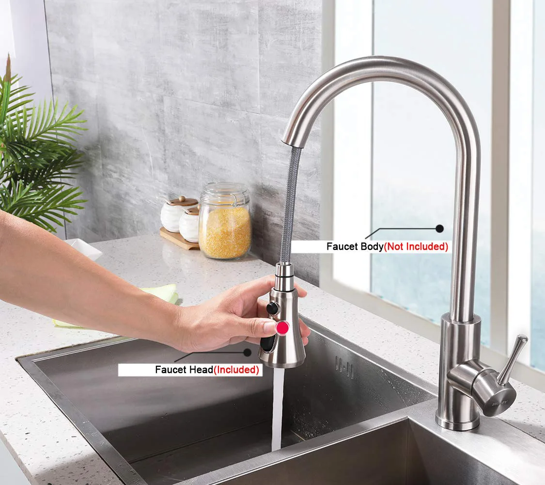 Universal G1/2 Pull Out Shower Nozzle Sprayer 3 Function Kitchen Faucet Spray Head Sink Tap Mixer Replacement Accessory Aerator