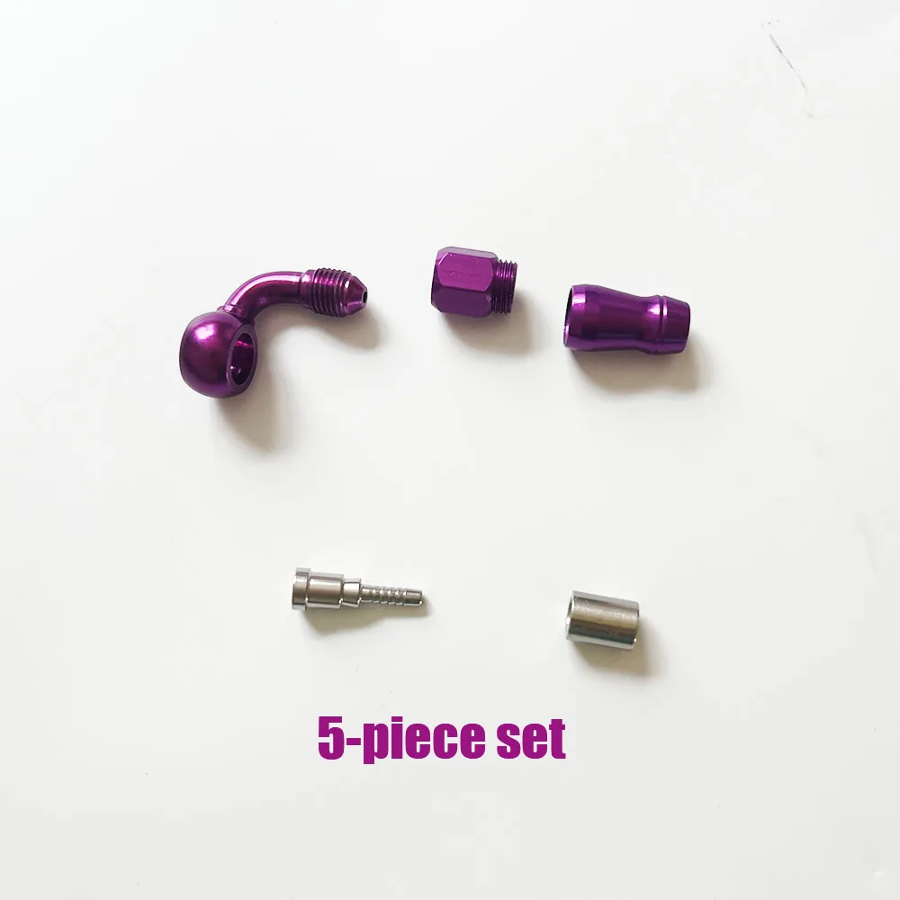 AN3 360° Swivel Aluminum Banjo Fitting 0° 28° 45° 90° Fuel Brake Oil Cooler PTFE Hose Adapter for Motorcycle Modified Car