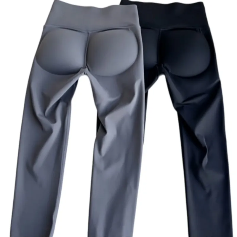 High Waist Fitness Running Yoga Pants Women Pilates Pants Padded Hip Butt Lift Leggings Breathable Quick Drying Clothing