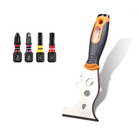 Geinxurn 16-in-1 Multi-Function Scraper, Magnetic S2 Steel Bits for Home Repair and DIY Projects