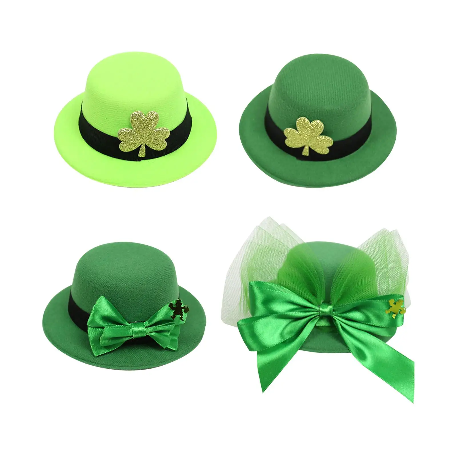 Hat Shaped Hair Clip St 's Day Irish Barrettes Fashion Women Girls Hairpin for Pet Dog Puppy Cosplay Hair Accessories