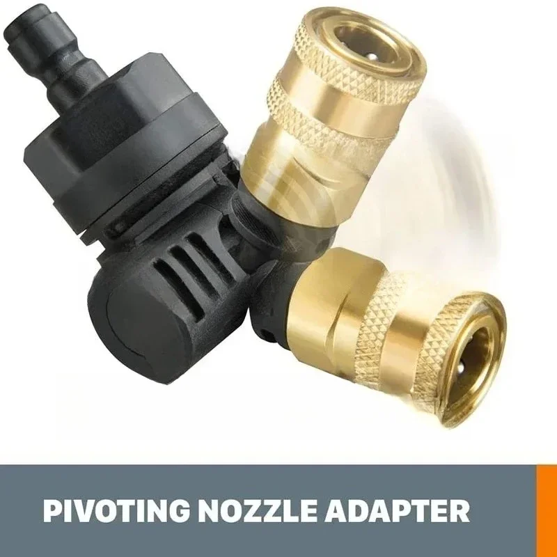 Car Pressure Washer Adapter 180 Degree Pivoting Quick Connect Adapter FOR WG620/630 Power Cleaner Connector 1pc
