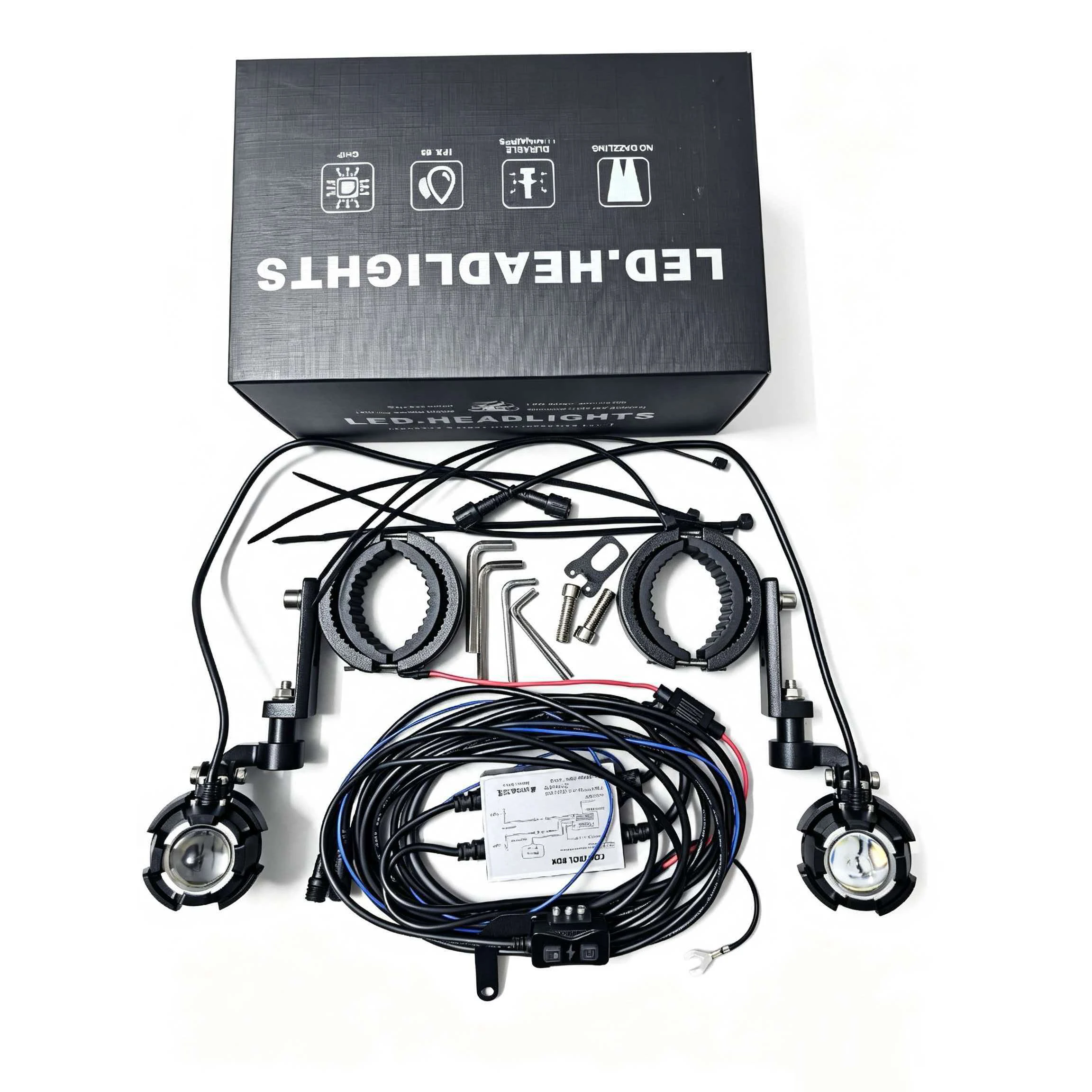 Motorcycle driving light for Honda, Yamaha, BMW, Kawasaki, Sportbike, Naked bike modifications for anti-fog lights