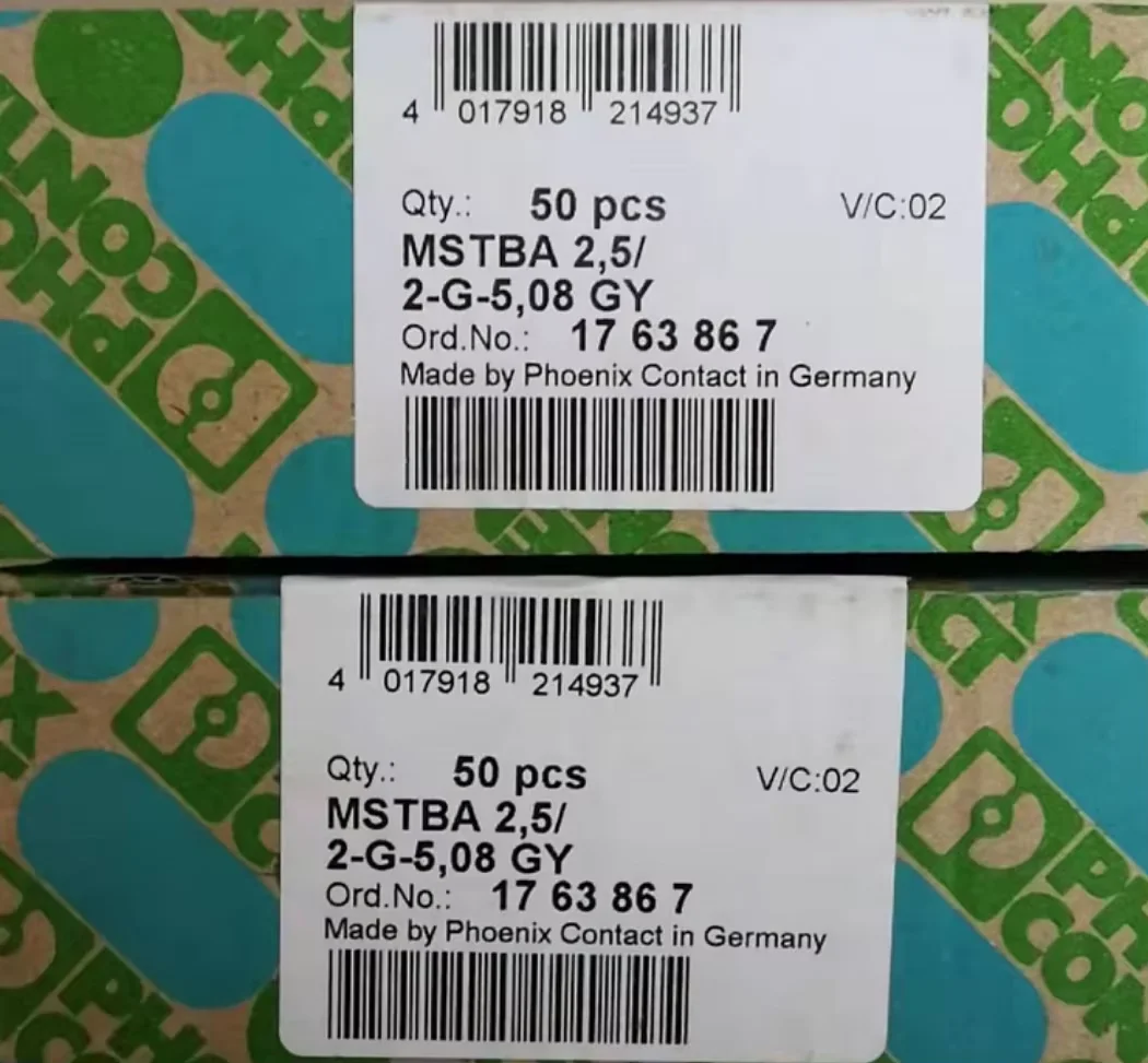 فينيكس الاتصال FK-MCP 1.5/ 10-ST-3.81 GY 1756317   موصل PCB 1898693   FK-MCP 1.5/ 6-ST-3.81 GY 1763867   MSTBA 2.5/ 2-G-5.08 GY