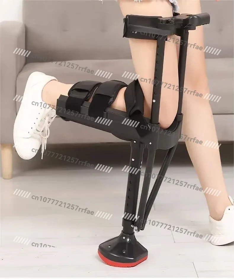 Adjustable Height Hands-free Anti-skid Cane Leg Support Walker Walker Stick Ankle Injury