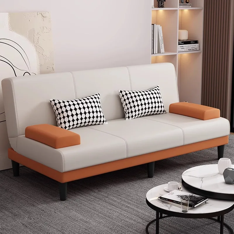 Modern Sofa Bed Dual-use Foldable Multifunctional Living Room Household Single and Double Apartment Rental Room Sofa Bed