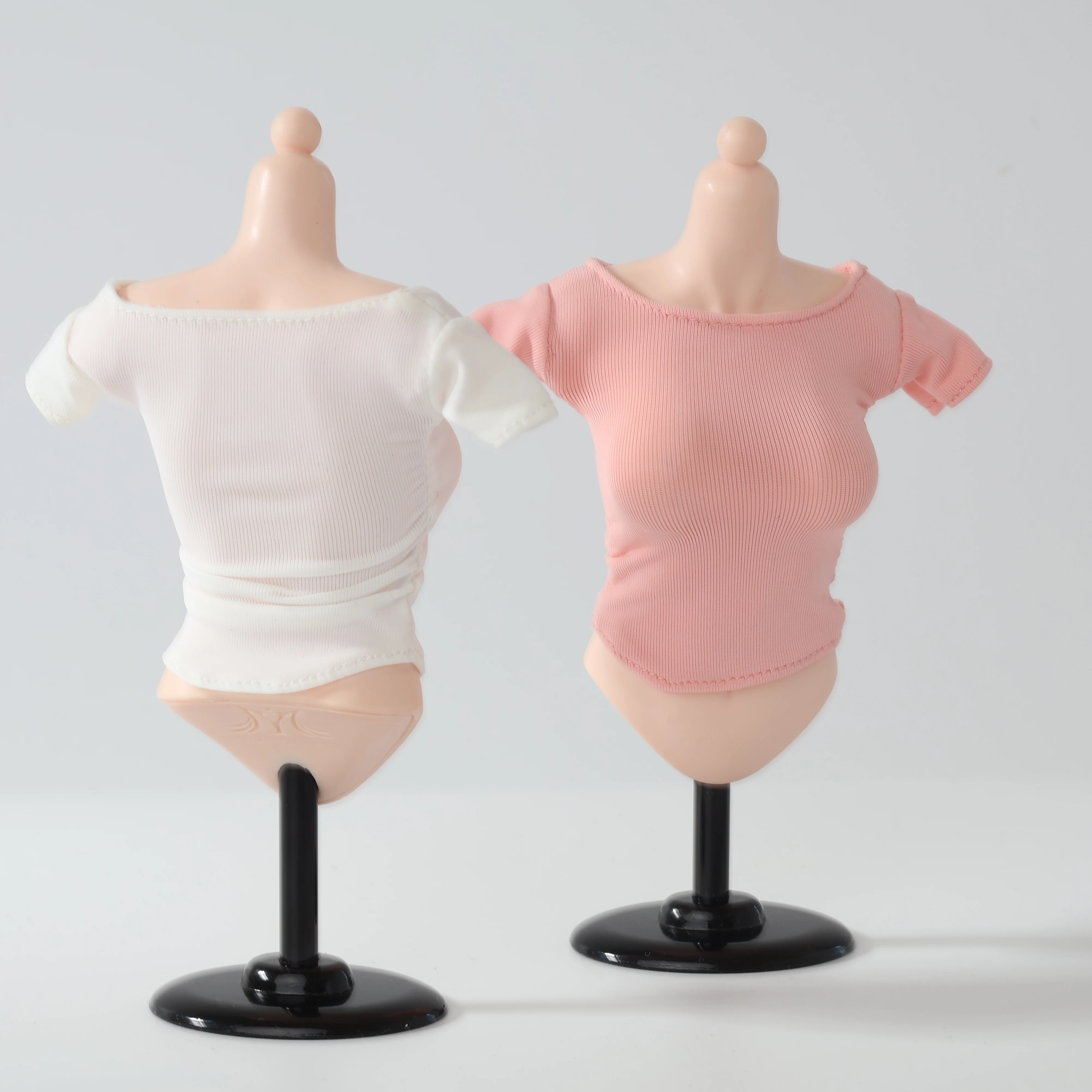ICE TOYS IC1022 1/6 Maßstab Damen Enges Plissiertes Kurzarm-T-Shirt, Puppenkleidung Zubehör für 12 Zoll weibliche Actionfigur – Detail 1