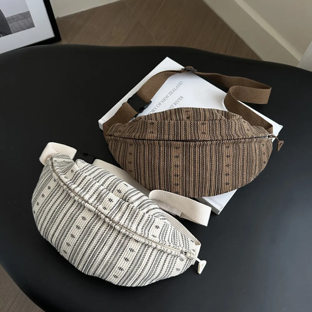 المتخصصة النايلون المرأة حقيبة صدر للرجال سستة حقيبة كتف رياضية عادية سعة كبيرة النمط الياباني قطرة على شكل حقيبة كروسبودي في الهواء الطلق