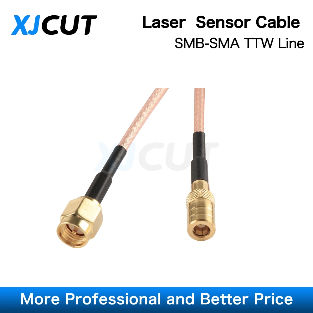 XJCUT-Fio do cabo do sensor do laser, cabeça do laser da fibra de Raytools, SMA-SMB, linha TTW para a cabeça do laser de Raytools, BT230, BT240S, BM111, BM109, BT210S