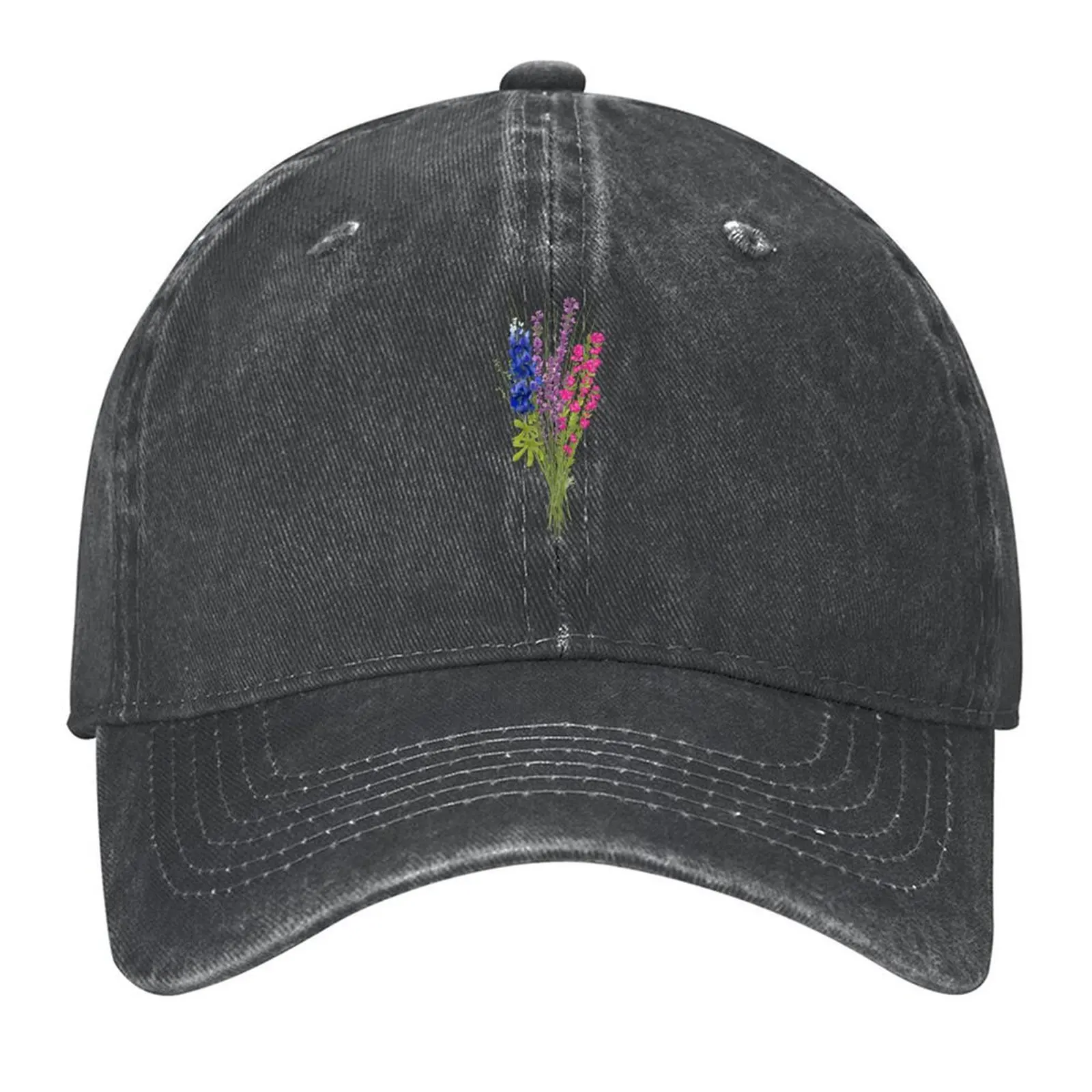 

subtle bi pride flowers Baseball Cap Golf Wear Vintage Military Cap Man Sunhat Men's Luxury Women's