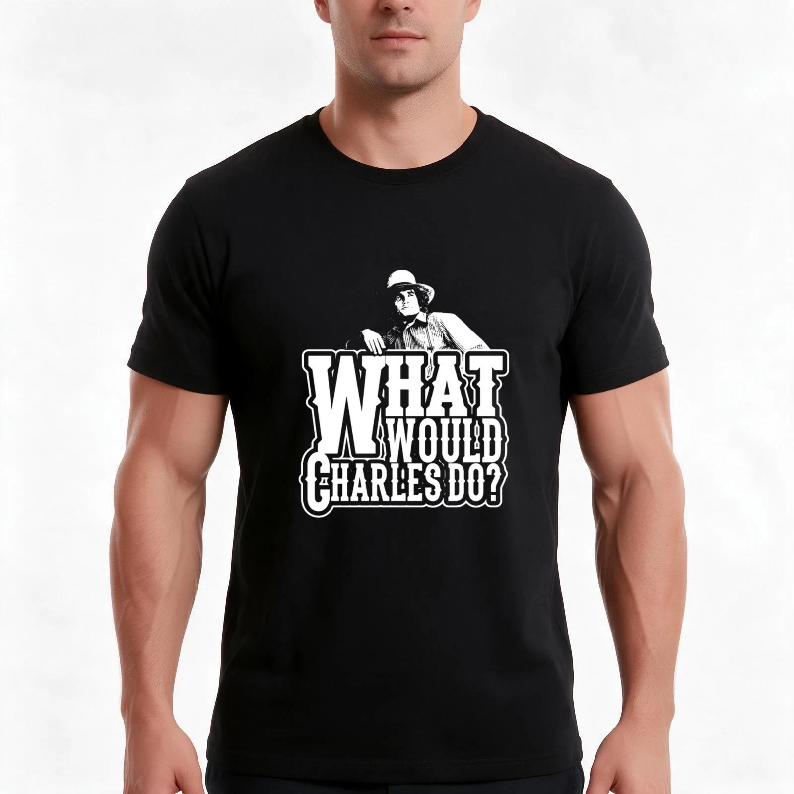 Little house on the prairie -What would Charles Men T Shirt graphic t shirts for man
