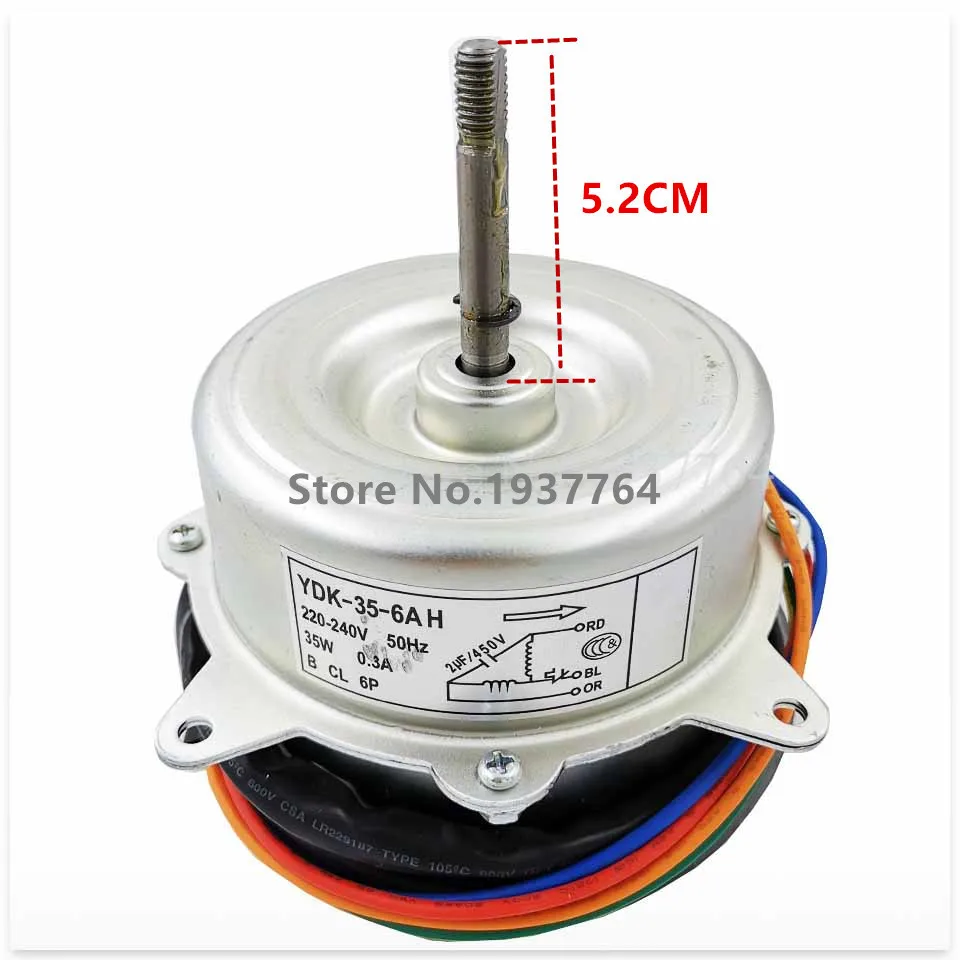 

new air conditioner motor YDK-35-6A H YDK-35-6HG 4 YDK35-6HG 1 fan air conditioner motor good working part