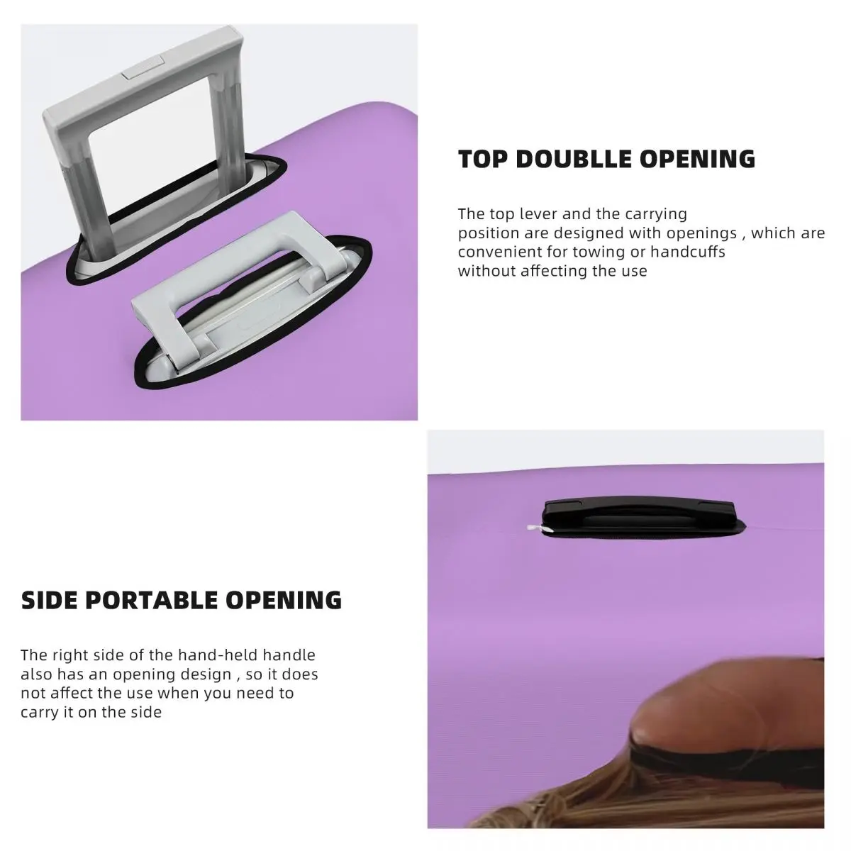 Penutup Koper Tongkat Hannah Montana Lucu Pelindung Penutup Pelindung Bagasi Perjalanan Elastis untuk 18-32 Inci