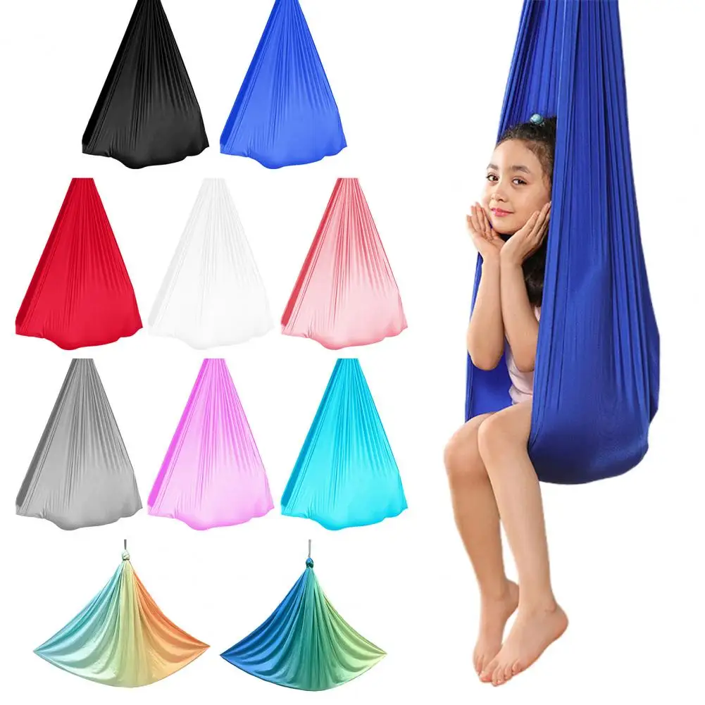 Yoga Hammock Swing Ceiling Hanging Swing Swing Special Needs Kids Adults Quick Assembly Cloth Yoga Training Hammock Chair