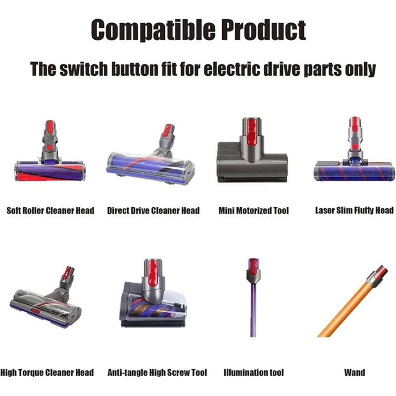 Pacote com 2 travas de clipe de alta qualidade para tubo de varinha de extensão de peça de acionamento elétrico V7 V 8 V10 V11 e