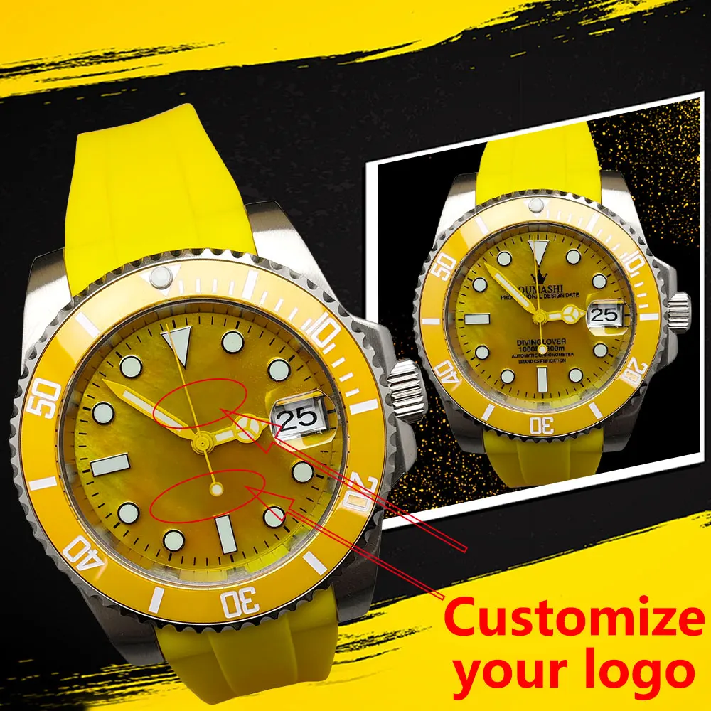 

NH36/35 Luxury Watch Sapphire Glass Glow Men's Watch 35NH Watch Suitable for NH36/35 Movement Stainless Steel Case