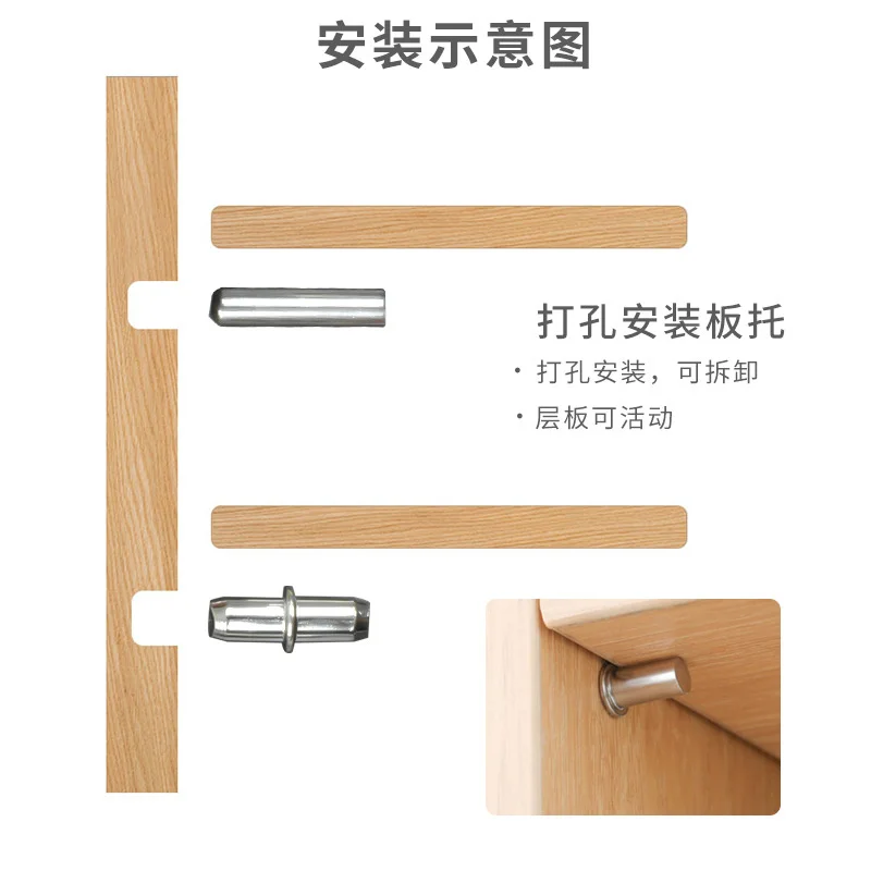 Plywood support cabinet, wardrobe partition support bracket, partition, wine cabinet, movable hardware accessories, movable