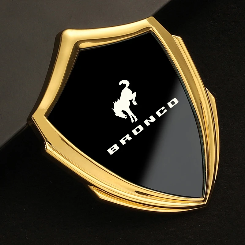 Car 3D Metal Shield Decal - Universal Fit FOR BRONCO LIFAN LINCOLN LT1 LT4  LTZ SPORT TUBRO MITSUBISHI