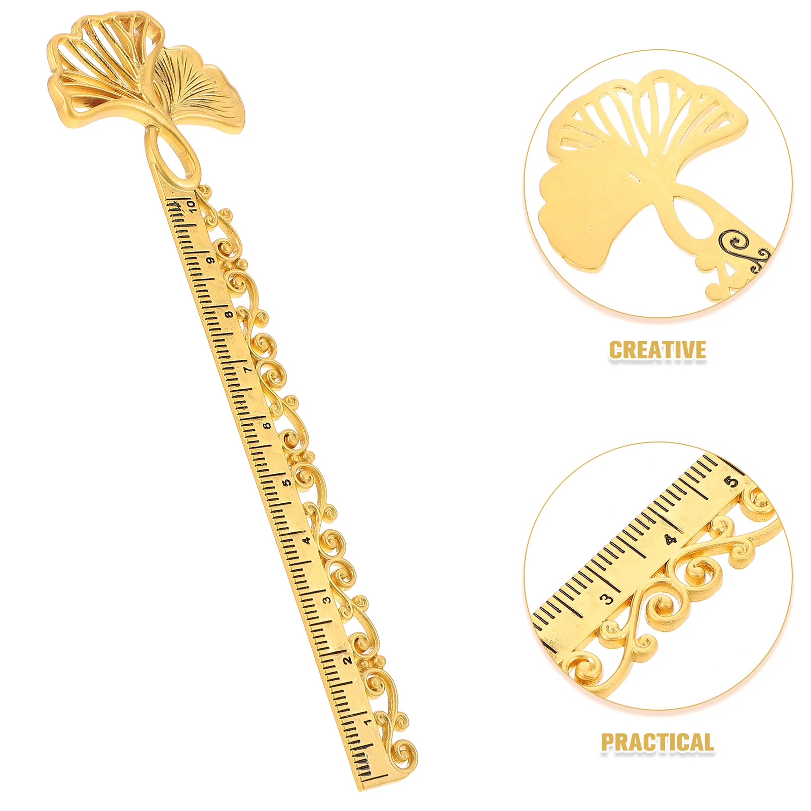 مسطرة إشارة مرجعية معدنية إبداعية متعددة الوظائف للاستخدام على نطاق واسع، أدوات مكتبية للطلاب، مساطر قراءة أنيقة