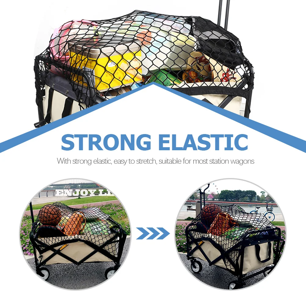 

Camping Wagon Elastic Luggage Net Heavy Duty Cover for Garden Trolley Outdoor Camping Cart Luggage Net Camper Trolley Cover