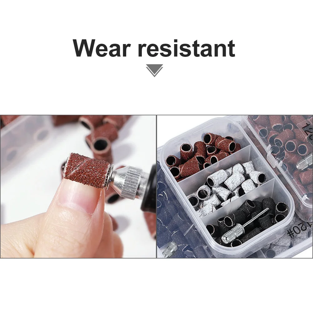 Strumenti per lucidare le unghie Fascia abrasiva per colori assortiti per abbellisci le unghie Smalto Cura pulita Rimozione della pelle morta Strumento per manicure con dita dei piedi