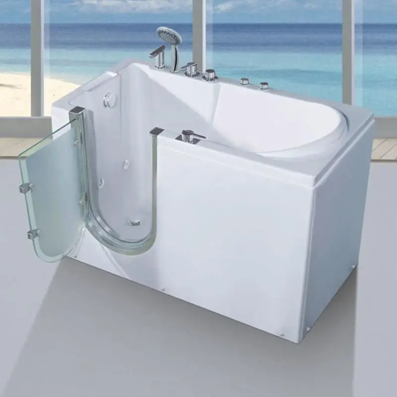 

The elderly sitting bathtub special walk-in side door barrier-free
