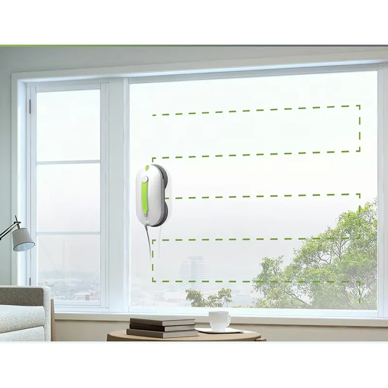 STLF SATUO Wet Dry Automatic Window Cleaning Robot APP Controlled   Robot Cleaner for Glass Surface Cleaning