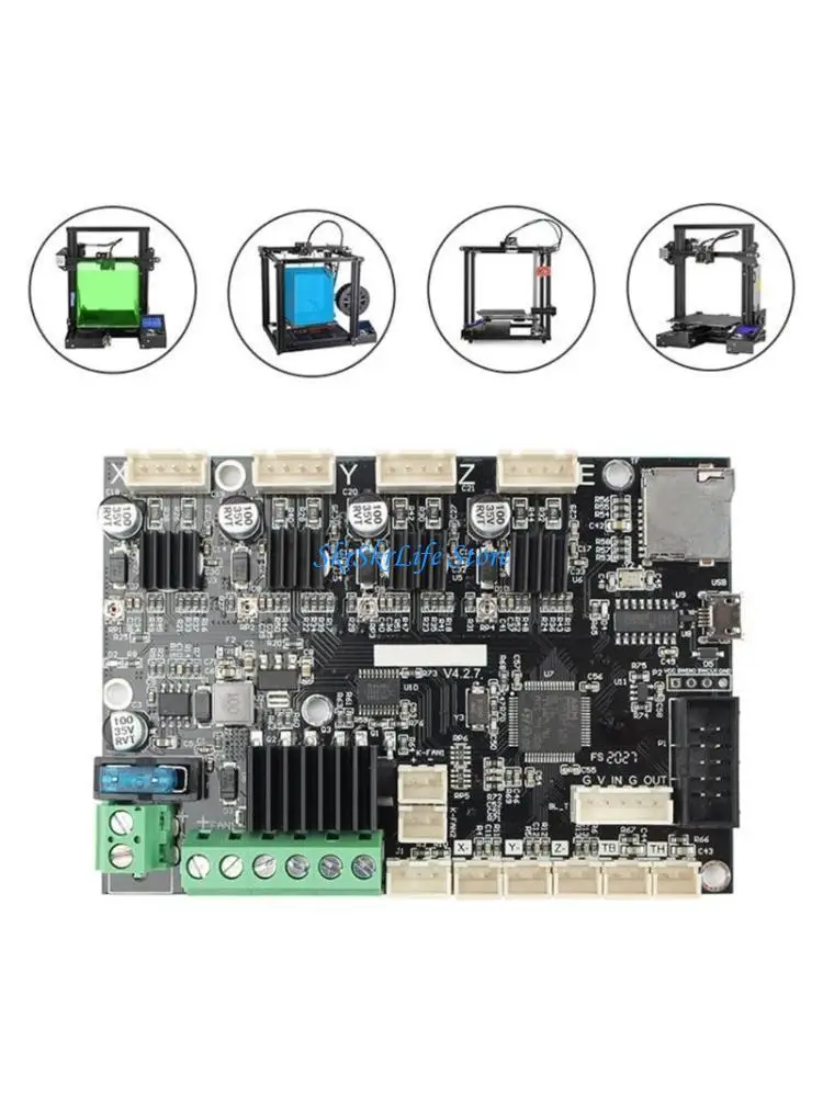 

E65E Mainboard for 3/3pro/5 4.2.7 3D Printer Provides Peaceful Printing Environment