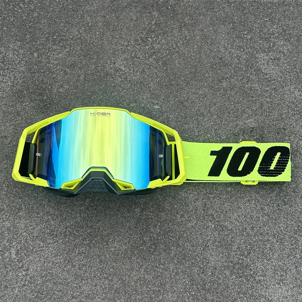 Hochwertige Motocross-Brille für Herren, Winddicht, Sandschutz, HD-Gläser, UV400-Schutz, Motorrad- und Radsportbrille für Rennen