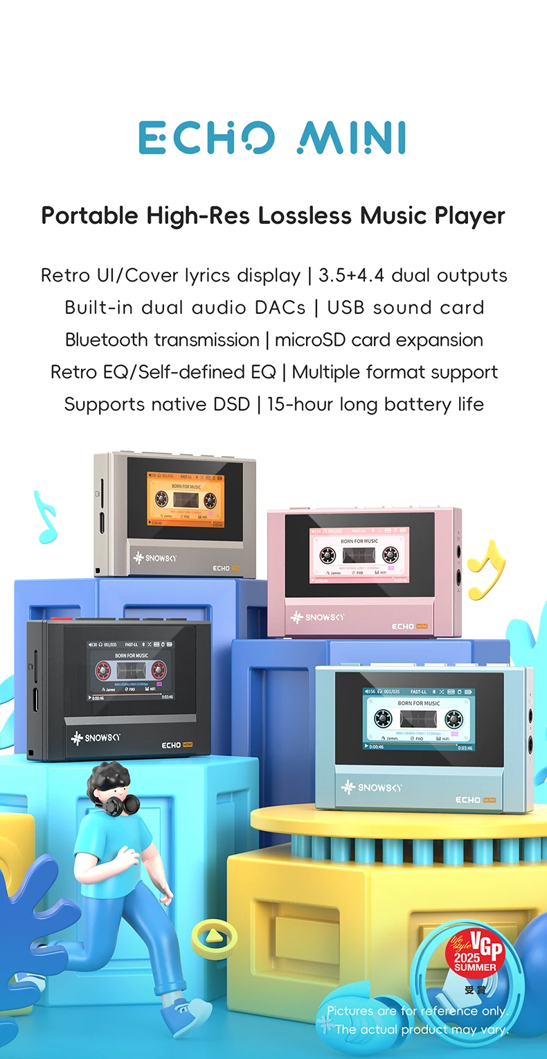SnowSky/FiiO Echo Mini HiFi Bluetooth MP3 Pure Music Player