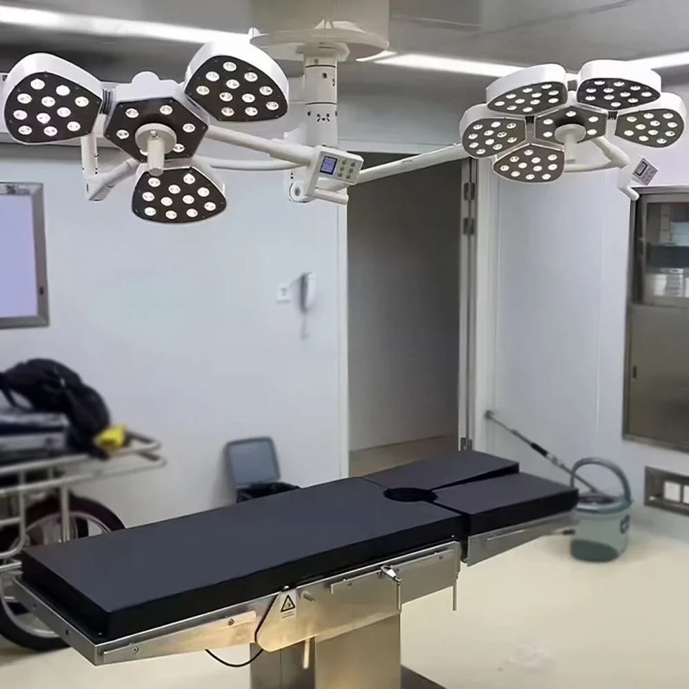 TDOUBUY Double head Flower Type Ceiling LED Surgery shadowless operating surgical lamp operation theatre OT light 90V-240V