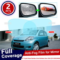 for Toyota Passo Daihatsu Sirion Boon M300 M600 300 600 2004~2016 Car Rearview Mirror Protective Film Waterproof Car Sticker